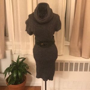Cowl Neck Knit Dress